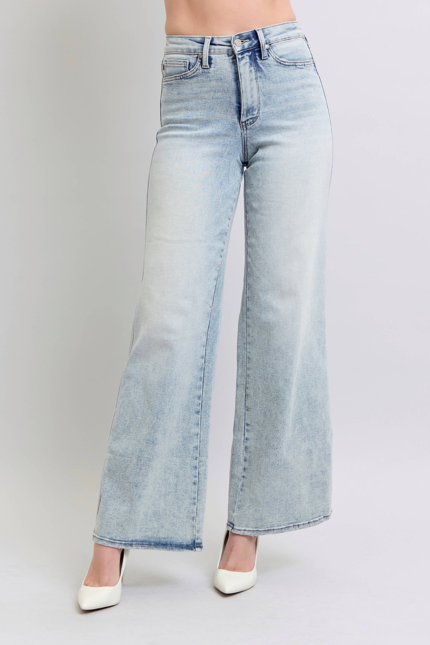 Saltwater Flares | Light Wash Denim