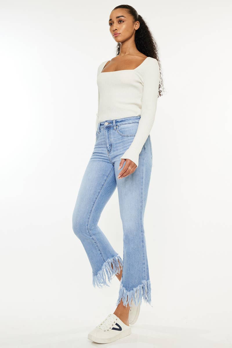 Ocean Breeze Fringe Jeans