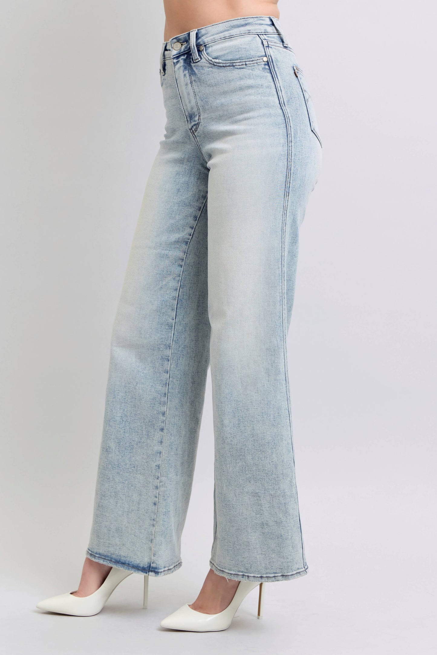 Saltwater Flares | Light Wash Denim