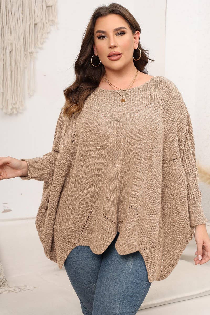 Beachside Knit Sweater Plus Size