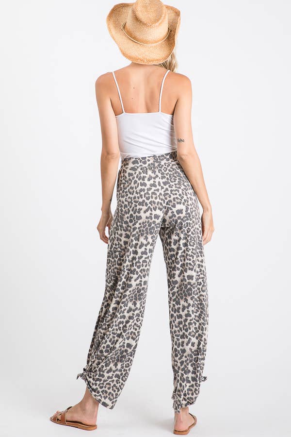 🐆Leopard Luxe Knot Pants