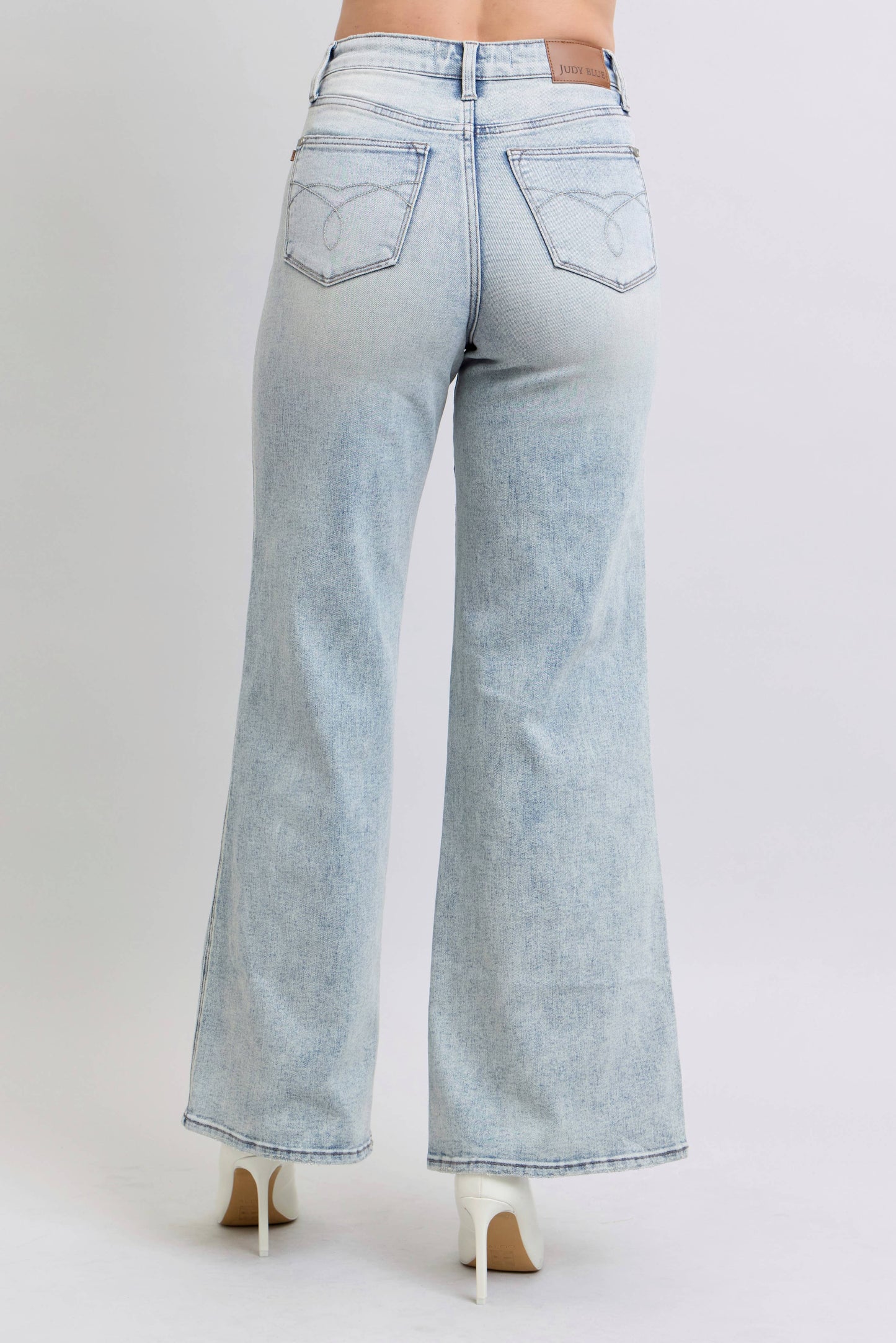 Saltwater Flares | Light Wash Denim