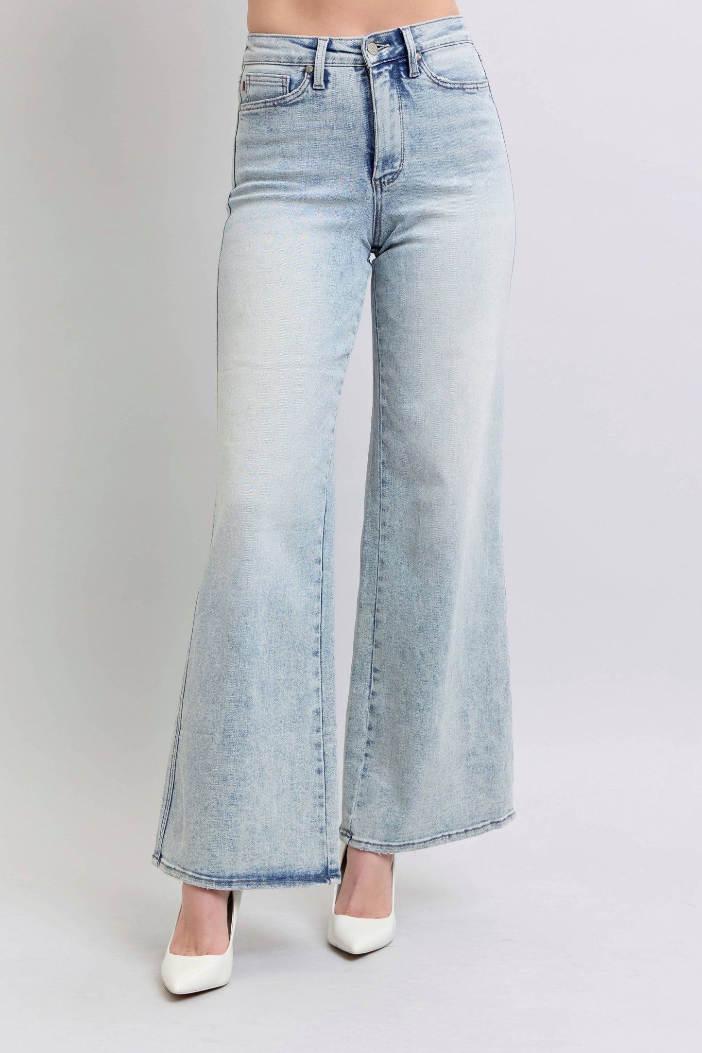 Saltwater Flares | Light Wash Denim