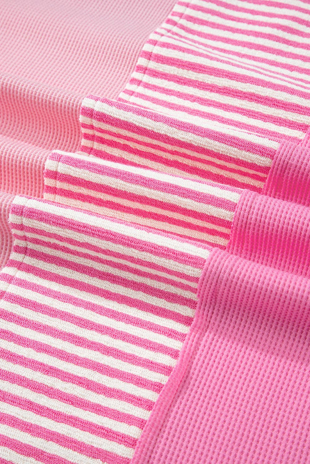 Plus Size Stripe Patchwork Colorblock T-Shirt