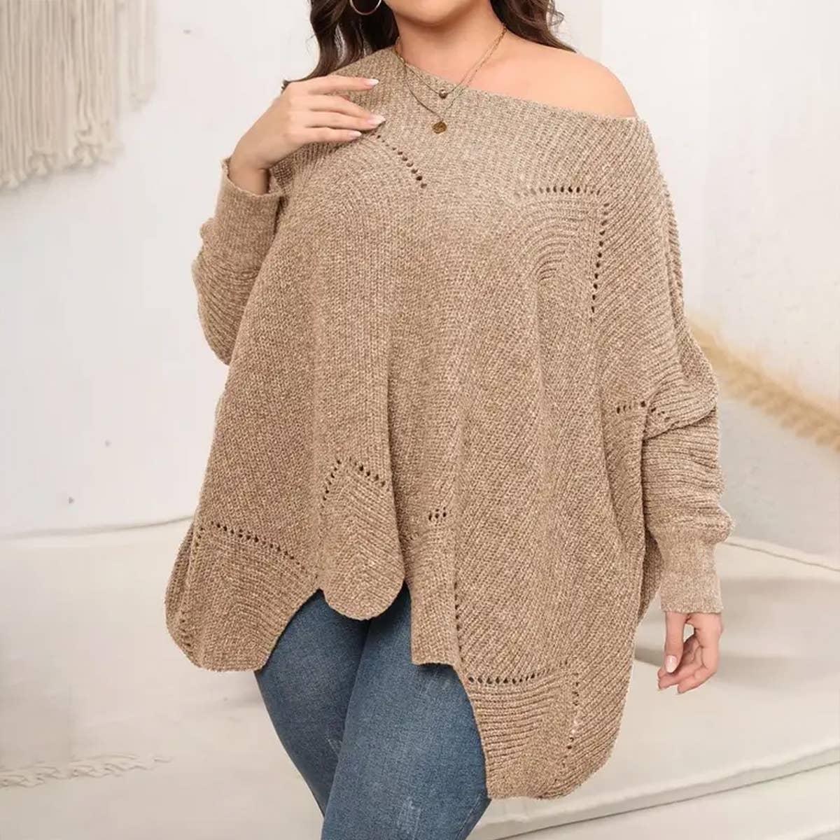 Beachside Knit Sweater Plus Size