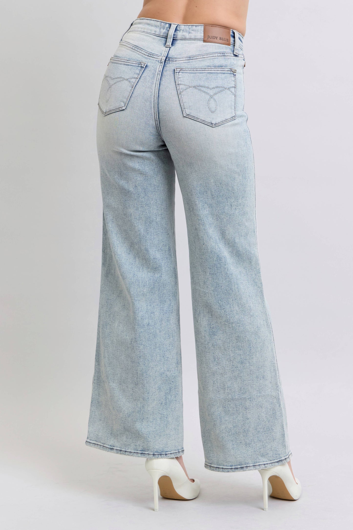Saltwater Flares | Light Wash Denim