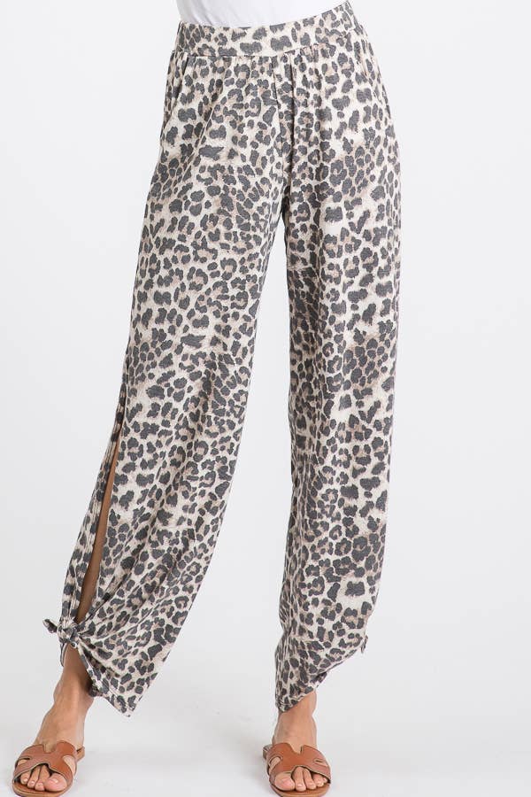 🐆Leopard Luxe Knot Pants