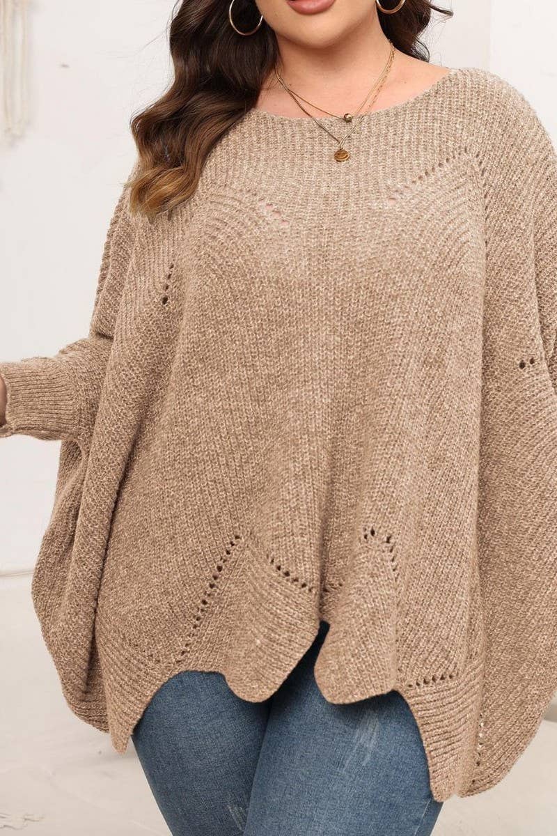 Beachside Knit Sweater Plus Size