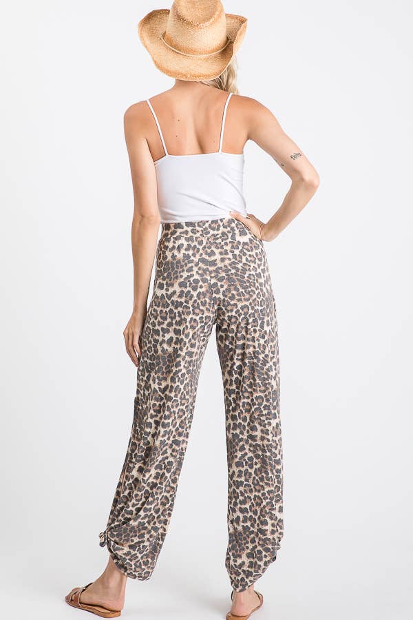 🐆Leopard Luxe Knot Pants
