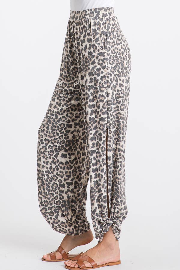 🐆Leopard Luxe Knot Pants