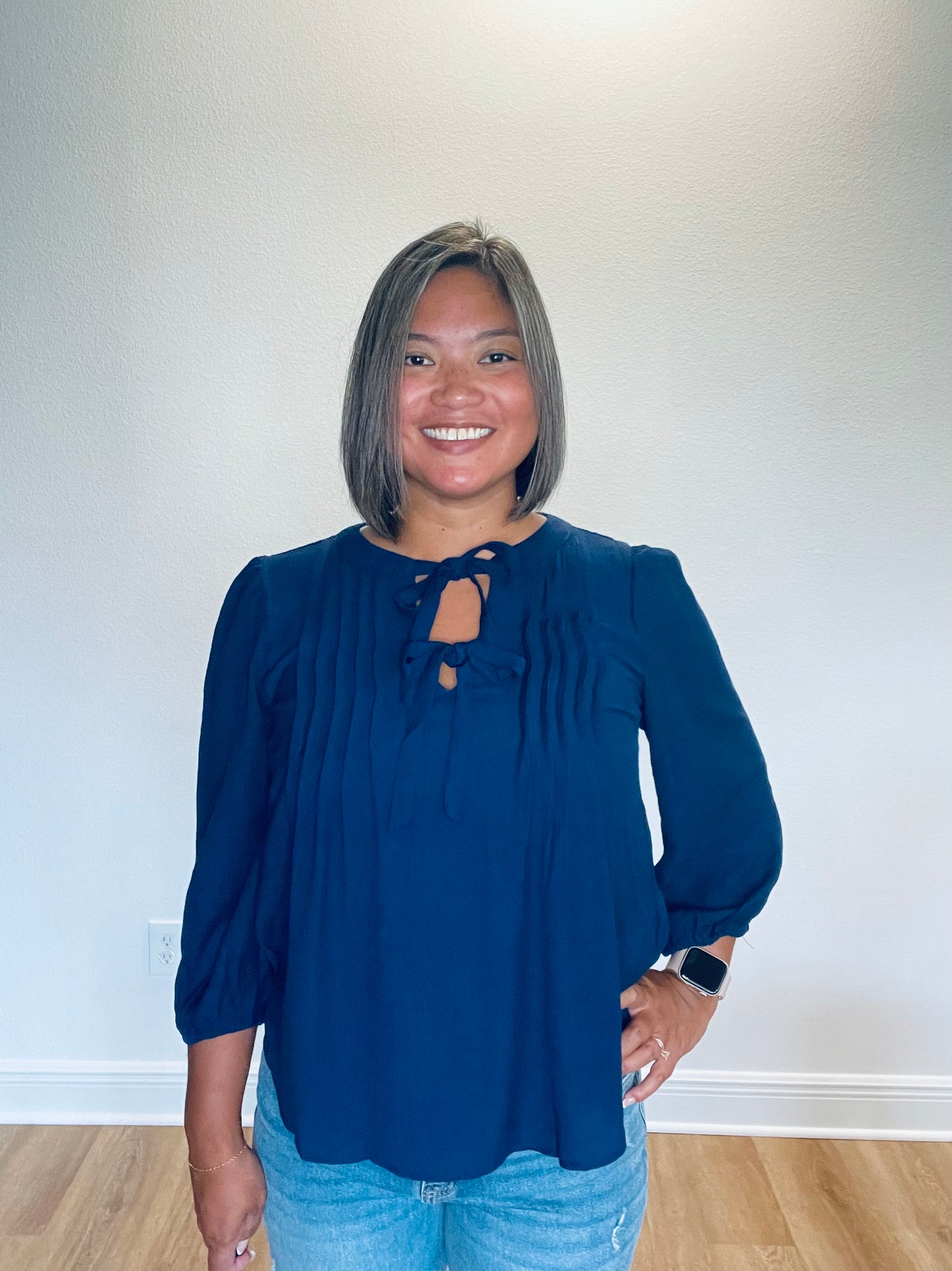 Sienna Pleated Tie Top