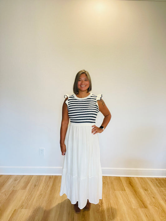 Coastal Breeze Striped Dress