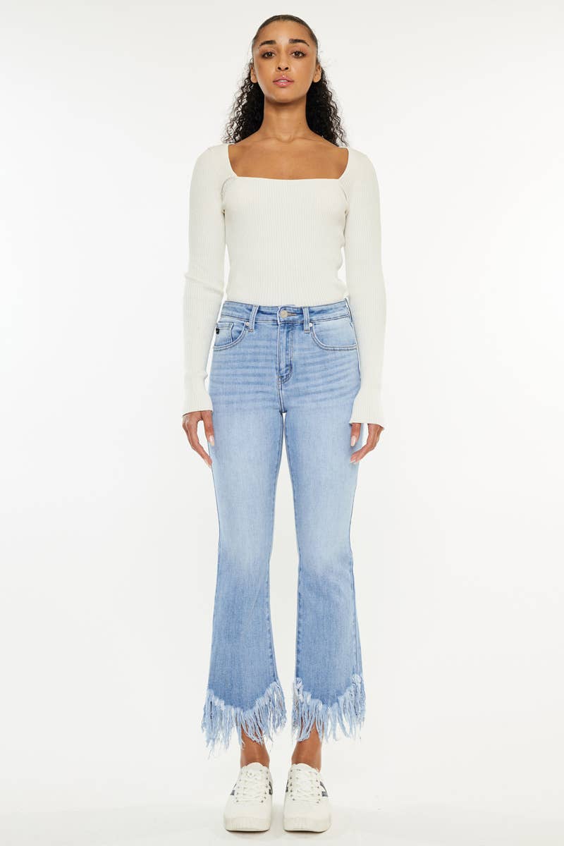 Ocean Breeze Fringe Jeans