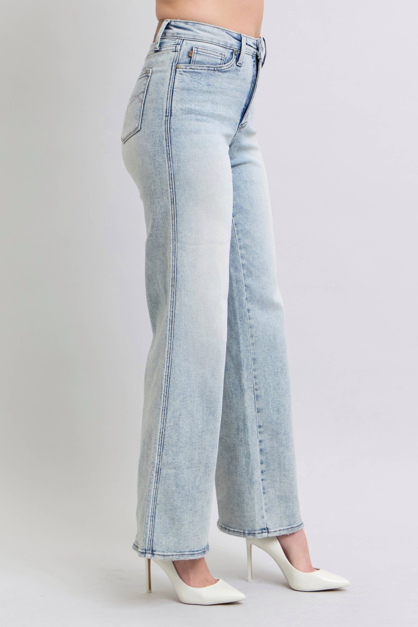 Saltwater Flares | Light Wash Denim